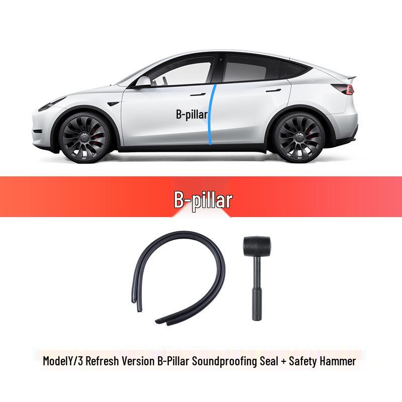 Звукоизоляционная уплотнительная лента для Tesla Model 3/Y Стойка B Снижение шума