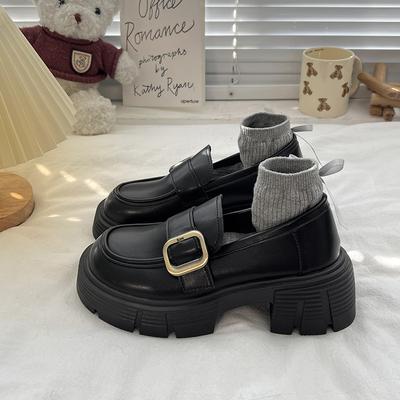 Модные женские лоферы Туфли Круглый носок Британский стиль Повседневные женские кроссовки Клоги Платформа Балетки Оксфорды Слипоны Летние Преппи Криперы