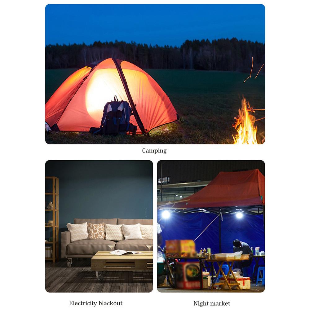 OPPLE Светодиодная аккумуляторная аварийная лампочка с зарядкой через USB с крючком 4 Вт 6500 К с регулируемой яркостью 1800 мАч