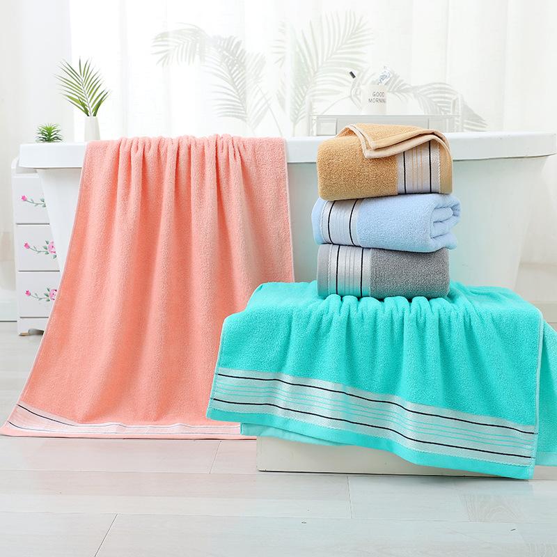 Коллекция хлопкового белья для ванной комнаты - быстросохнущий, хорошо впитывающий, пригодный для машинной стирки комплект полотенец для ванной и рук для дома, пляжа, отеля