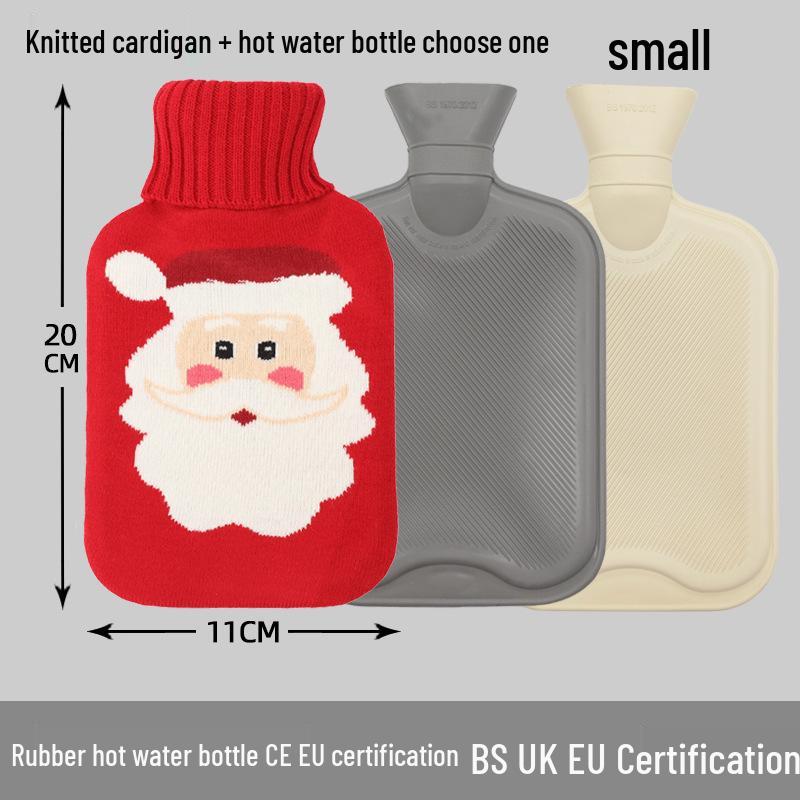 Explosion-Proof Hot Water Bottle: Rubber Design for Stomach and Feet, Long-Lasting Warmth