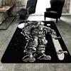 Skateboarding astronaut Rug Floor Mat for Living Room or Bedroom Soft and Comfortable Carpet a Gift for Birthday and Holiday.MFF0918302