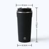 400ml Capacity Automatic Shaker Bottle 304 Stainless Steel Automatic Blender Cup  Travel Companion