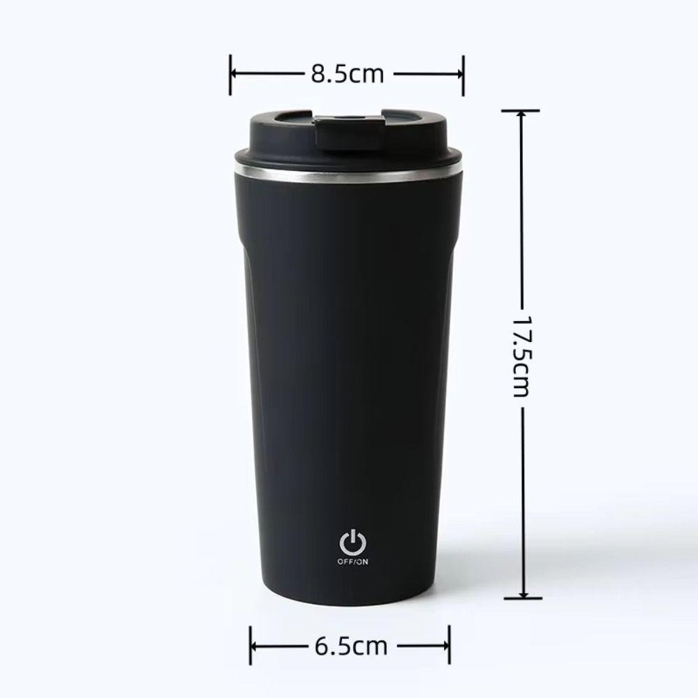 400ml Capacity Automatic Shaker Bottle 304 Stainless Steel Automatic Blender Cup  Travel Companion