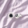 Black Onyx Gemstone 925 Sterling Silver Jewelry Handcrafted Stud Earrings 0.62" EE-125-22