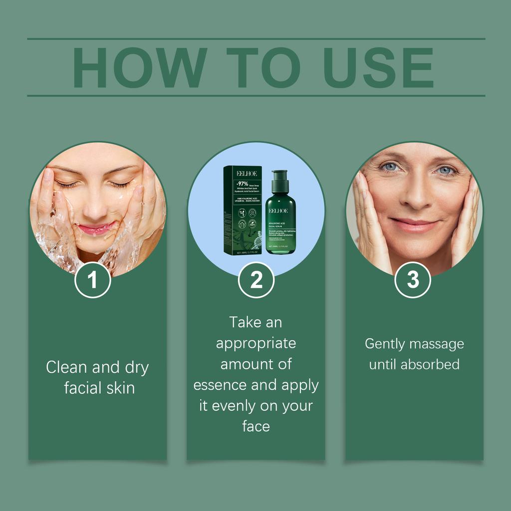 EELHOE Увлажняющая сыворотка для лица Увлажнение кожи Гидратация Питательная Осветляющая Сыворотка для сияния кожи