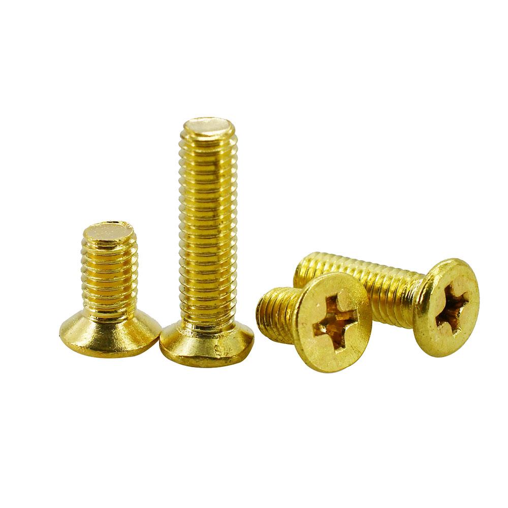 M2 M2.5 M3 M4 M5 Metric Threaded Insert Brass Nuts Bolts Set Countersunk Head Screw Hot Melt Heating Knurled Injection Nut Kits