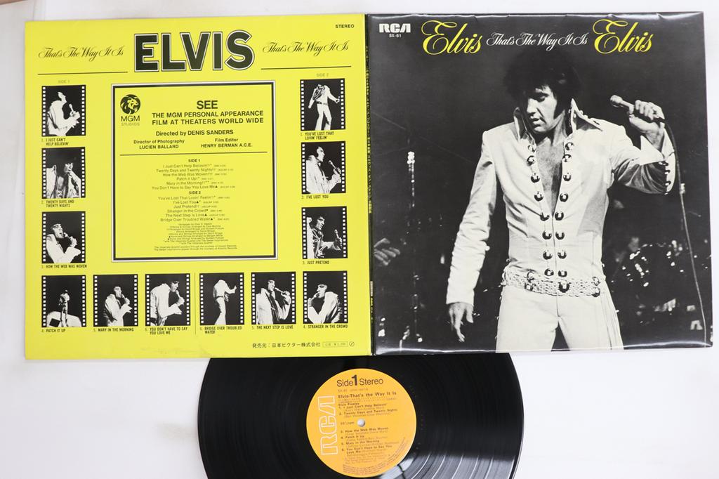 Виниловая пластинка ELVIS PRESLEY Thats The Way It Is SX61 RCA 1971 Япония Рок Б/у