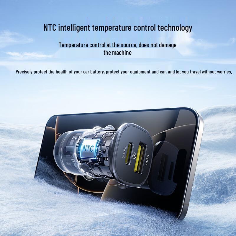 Baseus Автомобильное зарядное устройство с двумя портами, 30 Вт, мультипротокольное