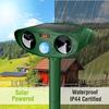 Waterproof Solar Animal Repeller: Ultrasonic Rodent, Cat, and Dog Deterrent with Infrared Sensing