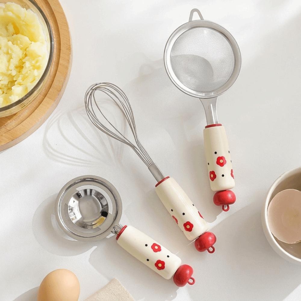 Stainless Steel Egg Yolk Separator Portable Baby Food Preparation Tools Complementary Food