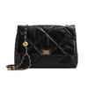 Chic Pu Leather Quilted Chain Shoulder Bag Fashionable Vintage Style For Women