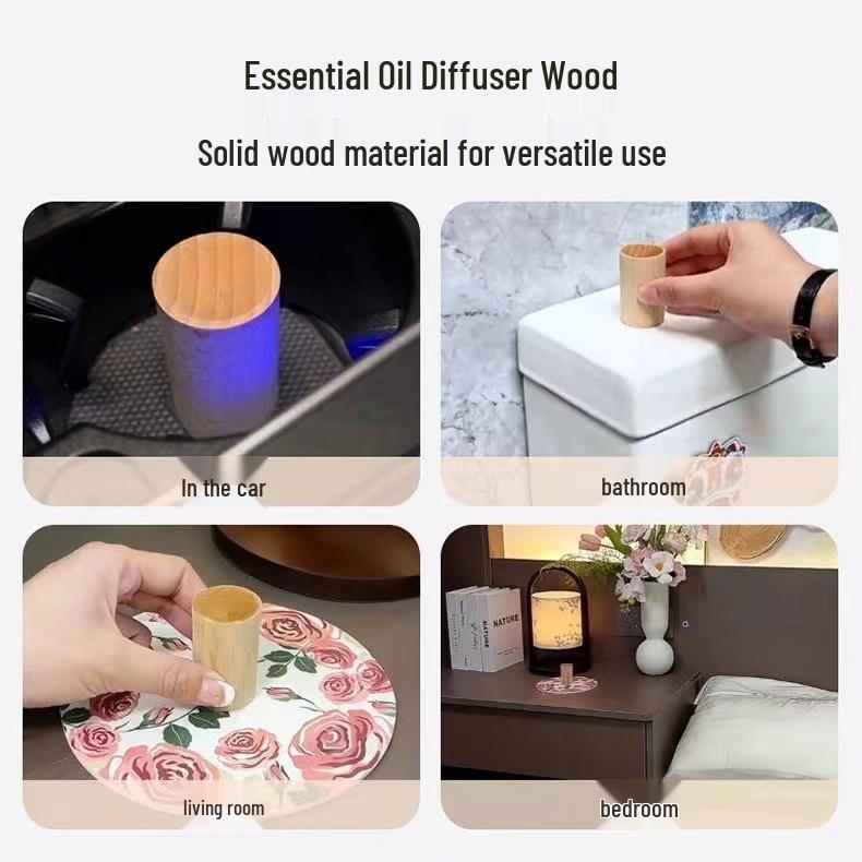 Деревянный настольный аромадиффузор - Бук, Орех, Падук. Доступны варианты.