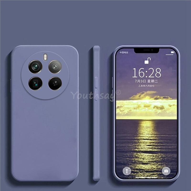Для Realme 12 4G Чехол Жидкий Силиконовый Простой Чехол Realme 12 4G Чехол TPU Противоударный Защитный Чехол для Телефона Realme 12 Чехол