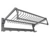 Foldable Towel Shelf Rustproof Space Aluminum Towel Holder Easy Installation Wall Mounted Towel