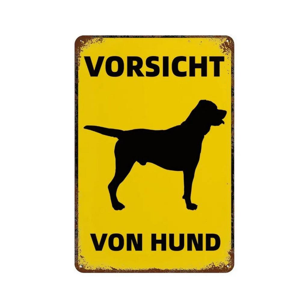 Decor Warning Vintage Metal Tin Signs Beware Dog Kisses Funny Poster Decor for Cafe Garage Bar Pub Club Man Cave Wall Decoration