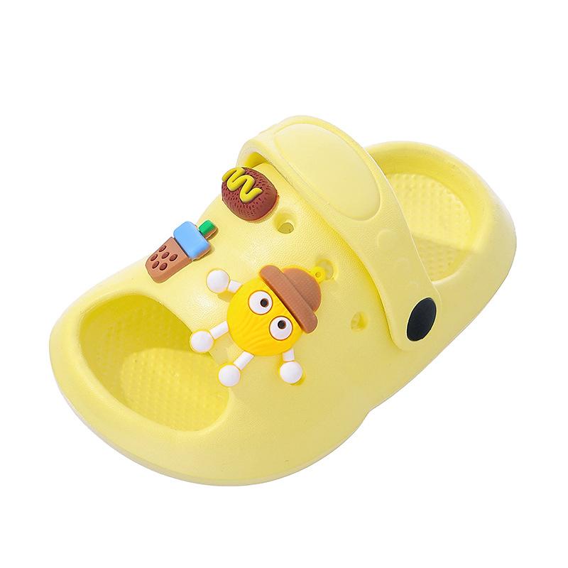 Kids EVA Slide Sandals Summer Cartoon Non Slip Soft Sole Baby Indoor Outdoor Buckle Shoes