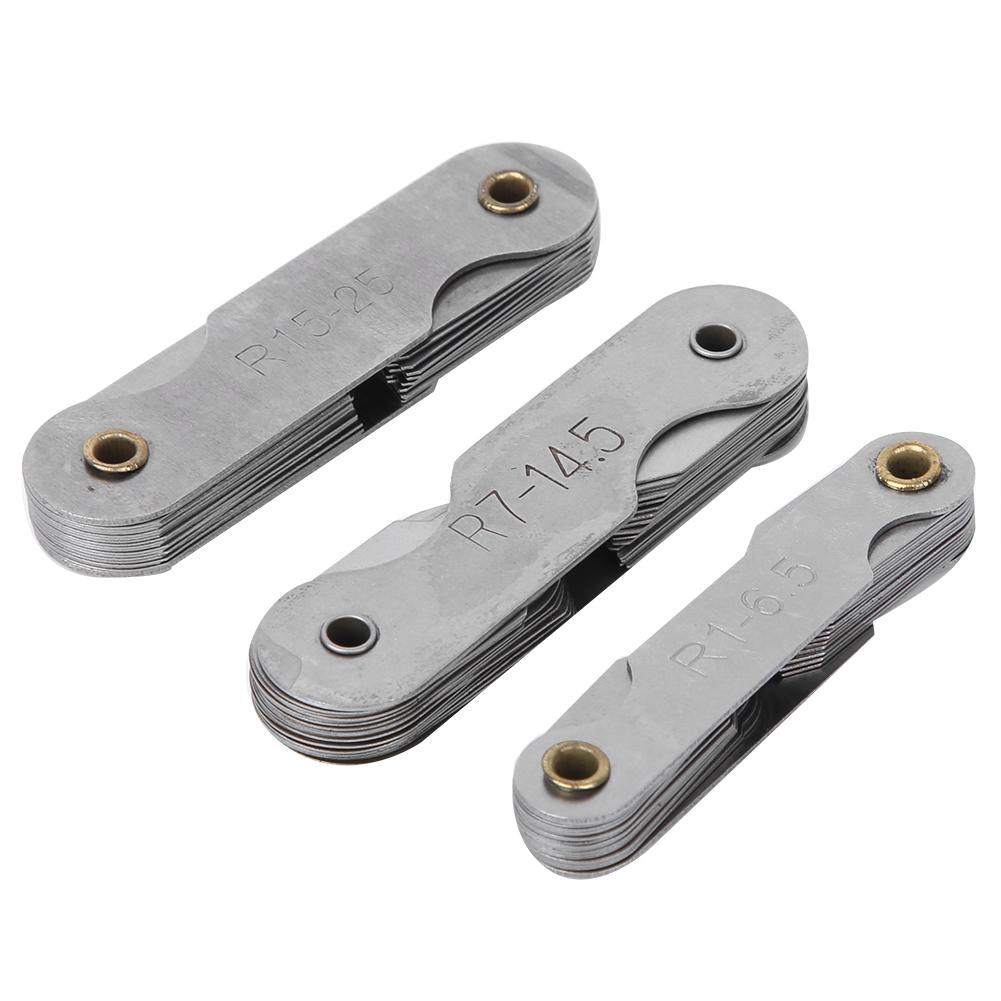 3 шт. Инструменты для измерения радиуса Нержавеющая сталь Измерение радиуса Инструмент для ремонта часов