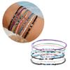 Pack of 7 Vibrant Handmade Cotton Thread Bracelets Woven Wrist Chain Perfect for Parties Festivals and Everyday Wear