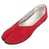 Tabi Shoes Made In Japan Pumps Suede Lightweight Kurashiki tabiRela MARY MRG013 Red 22cm [Margo] [Marugo] [Tabilira Marie] Slip-on TBR-M002 Women's