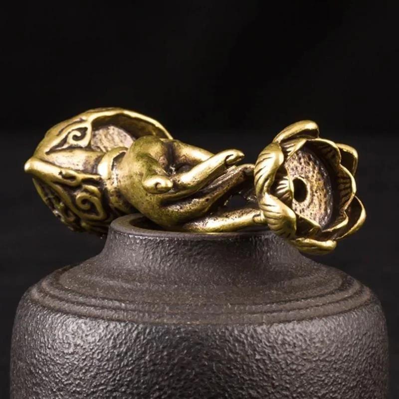 Ретро ароматические палочки латунные украшения для чайной церемонии бергамот противоток медные курильницы лотос буддийский храм домашний декор