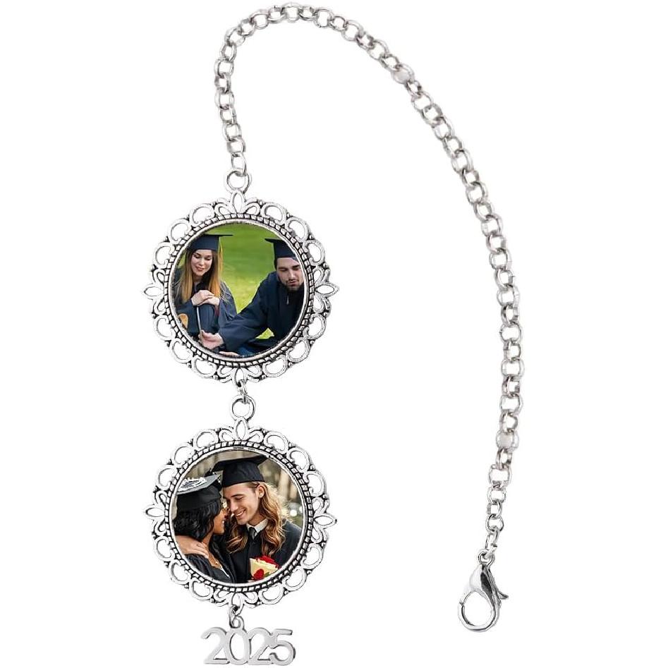 Personalized Graduation Tassel Photo Charm Memorial Graduation Cap Tassel