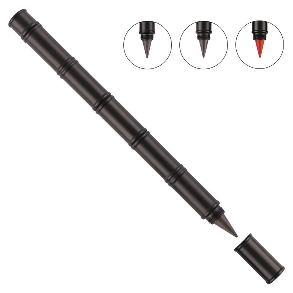 Стираемый карандаш без чернил со сменными наконечниками, металлическая вечная ручка без заточки, вечная ручка для письма и рисования