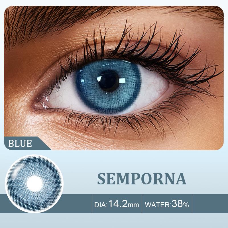 Eyeshare Натуральные цветные линзы для глаз, 2 шт. цветные контактные линзы для глаз, синие косметические контактные линзы для глаз, ежегодные косметические цветные линзы