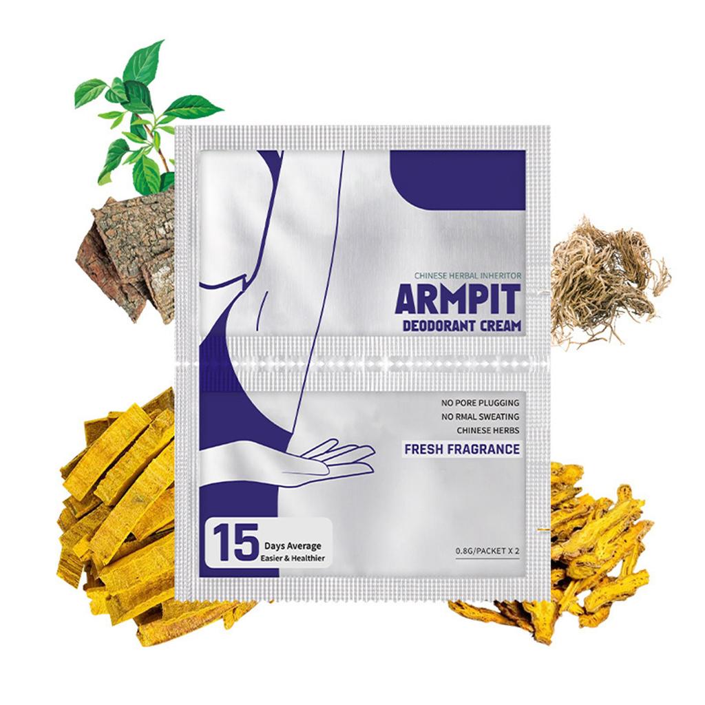 Deodorant Cream 0.8g*24pcs 21 Days Dry Fragrancy Dilute Armpit Odor Portable Travel Size Deodorant Cream