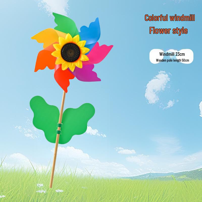 Большая прозрачная вращающаяся ветряная мельница из ПВХ - своими руками для детей, украшение на открытом воздухе