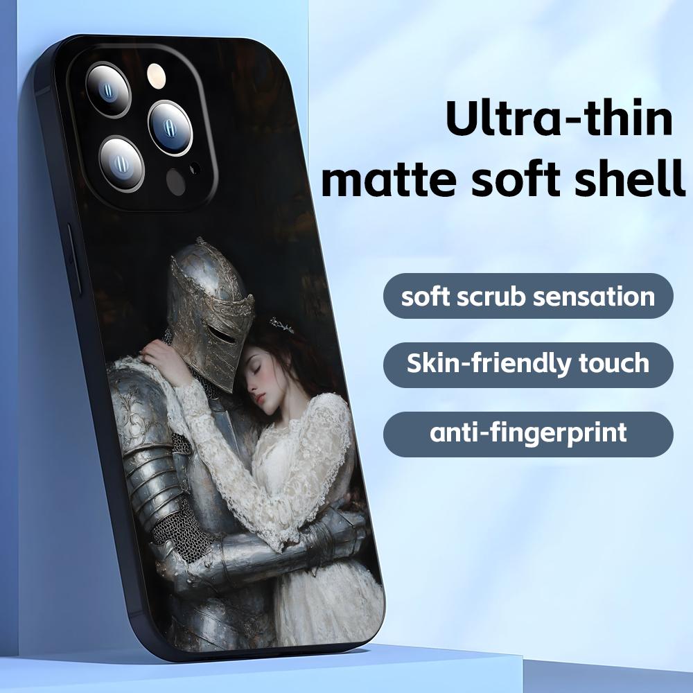 Renaissance Art Paintings Phone Case For iPhone17 16 16e 15 14 13 12 11 Plus Mini Pro Max Soft black Shockproof Cover