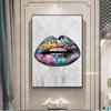 Abstract Sexy Lips Wall Art Paintings Print On Canvas Posters And Prints Graffiti Art Canvas Prints Art Pictures Home Decor