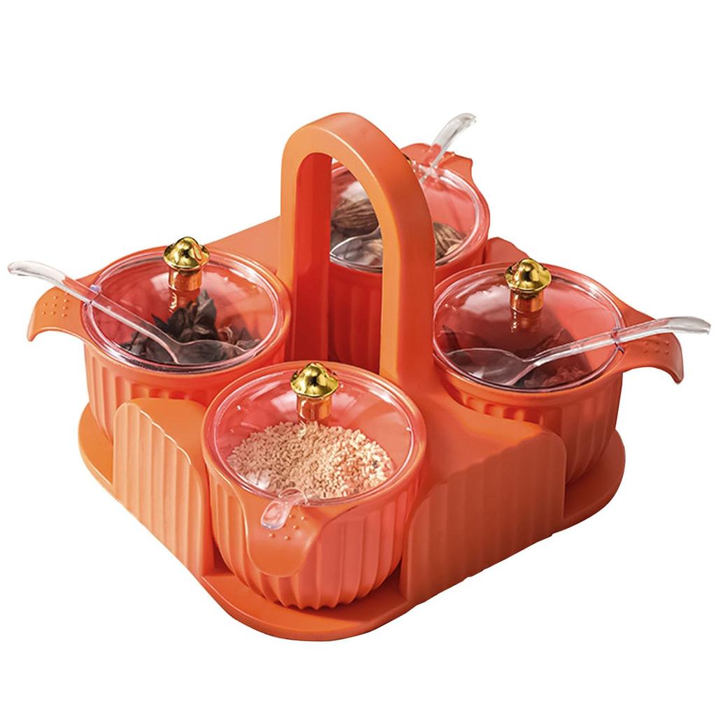 Интегрированный многосекционный контейнер для приправ, Бытовая комбинация, Легкая роскошь, Герметичная банка для приправ, Кухонное хранение, Бутылка для приправ