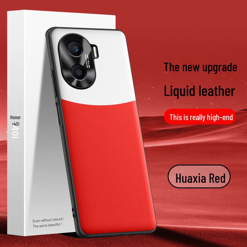 Защитный чехол Liquid Leather для Honor X40i — защита от падений, защита от обрастания, индивидуальная доставка