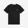 Fred Perry [Спорт] Футболка с круглым вырезом - Черная Afpm2G91600-102