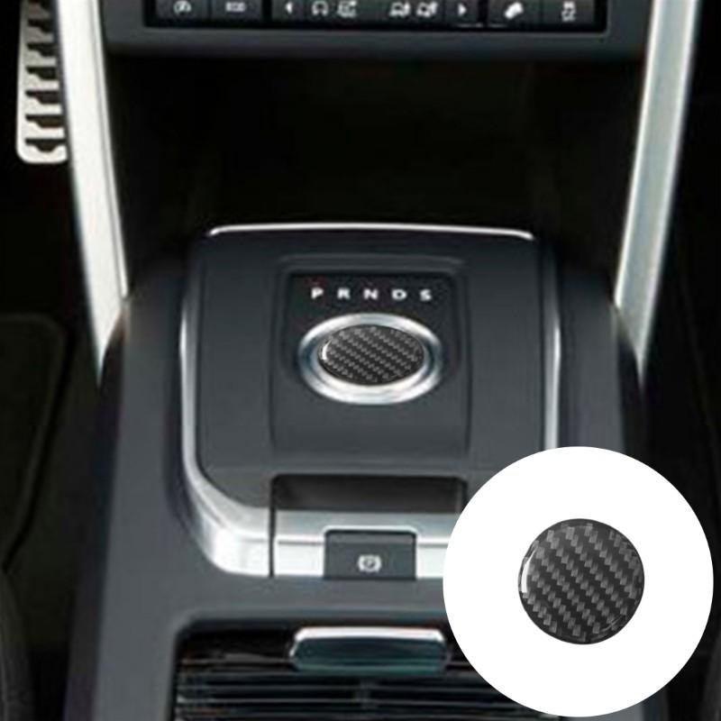 Car Air Conditioning Vent Armrest Cup Holder Stop Panel For Land Rover Discovery Sport 2015- Carbon Fiber Sticker