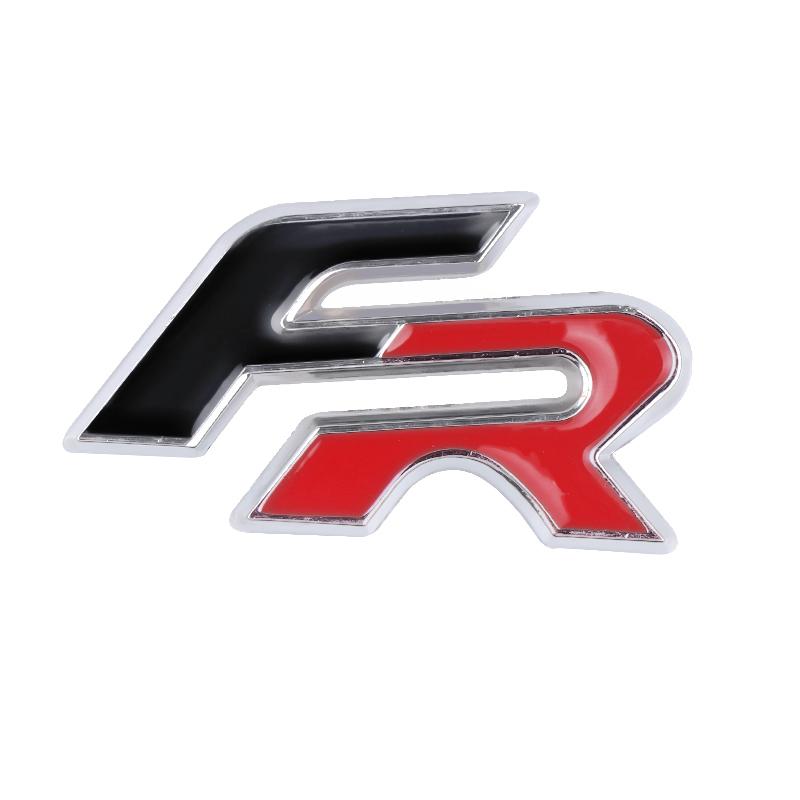 vhzh5 Car Styling Metal Auto Front Grille Emblem Stickers Decoration For Seat Cupra FR Leon Ibiza Ateca Born E-Racer Formentor Tarraco