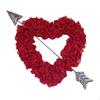 Венок в форме сердца на день святого Валентина, романтическое настенное украшение, украшение для годовщин