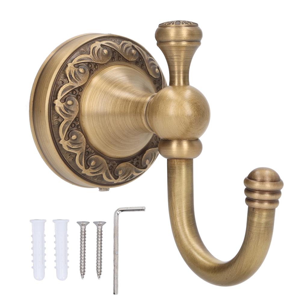 Robe Hook Copper Stainless Steel Antique Style Easy Installation Wall Mounted Coat Hook for