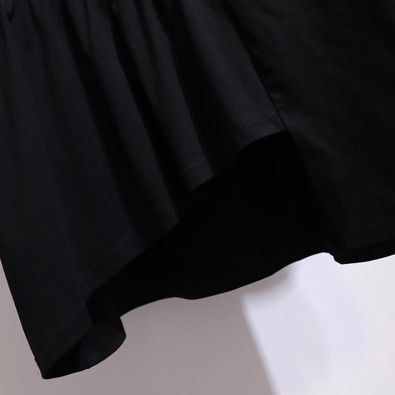 Свободная нижняя рубашка, летняя женская футболка, топы с короткими рукавами больших размеров