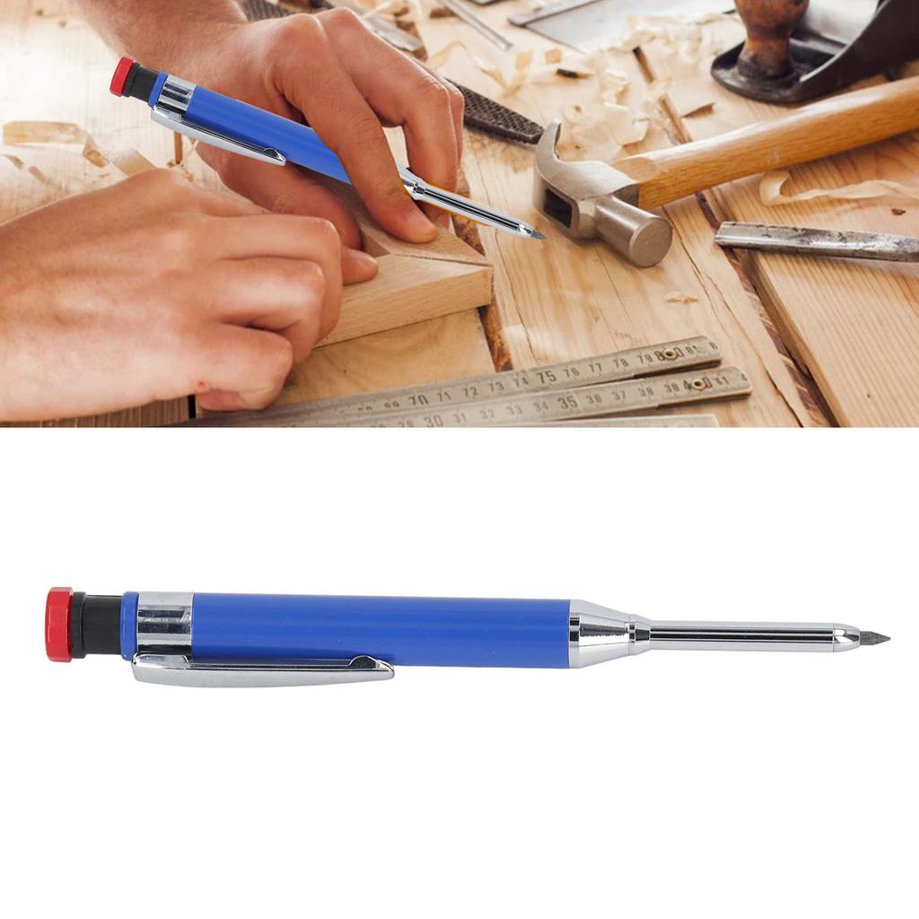 Mechanical Carpenter Pencil Heavy Duty with Sharpener   Nose   Hole for Woodworking Construction