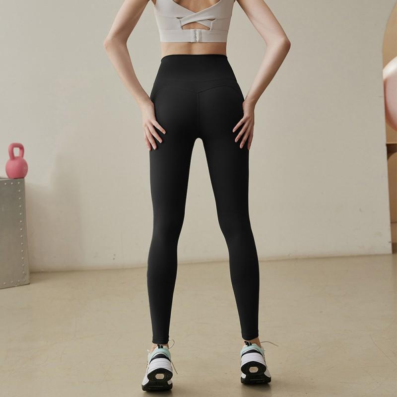 High-Waisted Yoga Leggings Women 9/10 Length Compression Fitness Pants Running Pilates Gym Workout Slimming