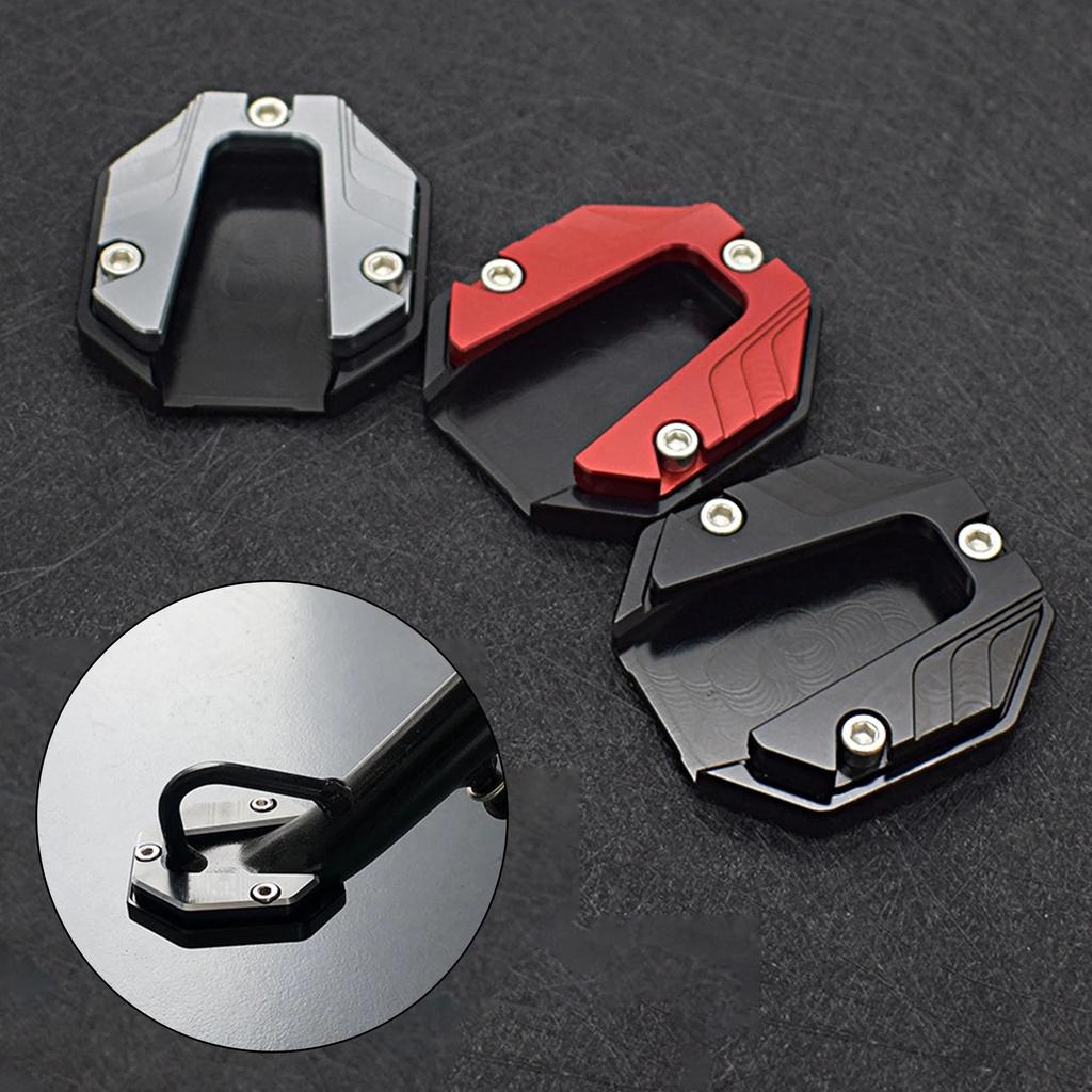 Universal Scooter Motorcycle Bike Kickstand Extender Foot Side Stand Extension Pad Support Plate Anti-skid Enlarged Base