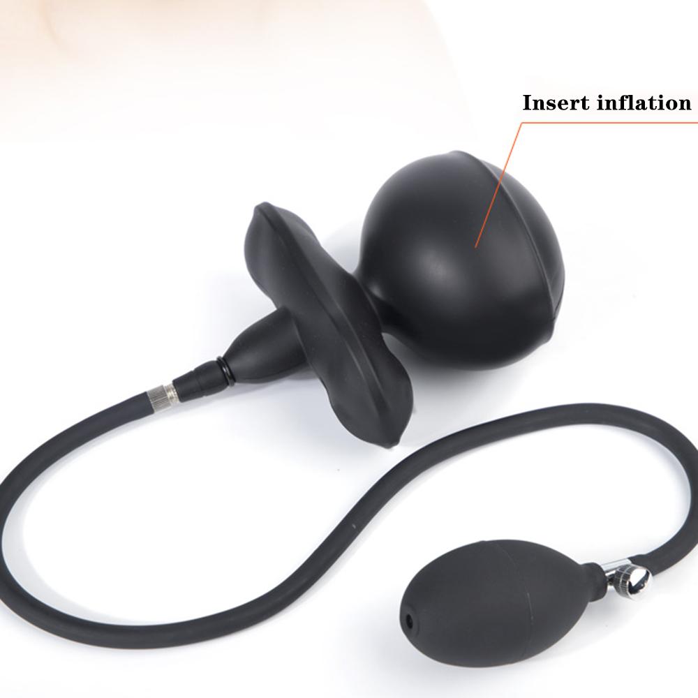 BDSM Inflatable Gag with Removable Pump,Silicone Tongue Depressor Mouth Gag Ball Slave,Bondage,Sex Toys for Couples,Adult Games