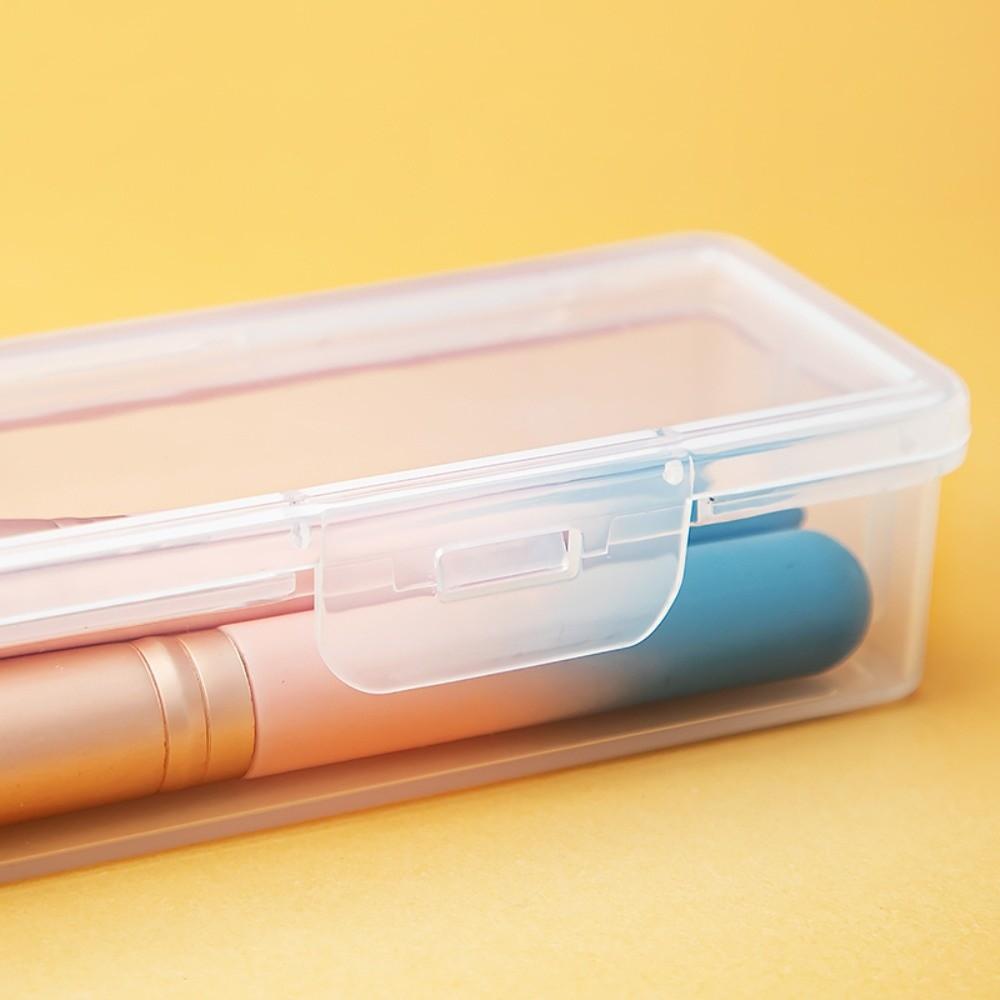 Transparent Makeup Brush Box Dustproof Stationery Organizer New Storage Box Sundries Storage