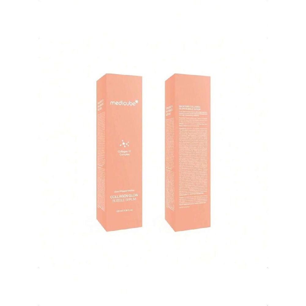Medicube Collagen Glow Bubble Serum 100 мл Быстровпитывающаяся сыворотка пузырькового типа, которая придает вам 24-часовое сияние и подтянутый вид