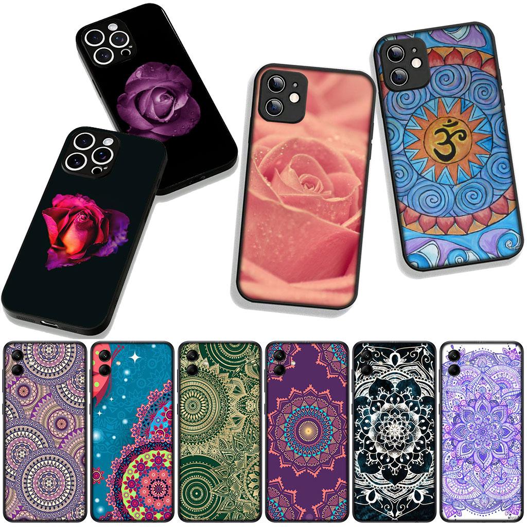 for Motorola Moto G54 G05 G24 G55 G75 G85 G15 G86 Power Edge 50 30 Fusion neo Pro Case Floral Paisley Texture Flower Mandala
