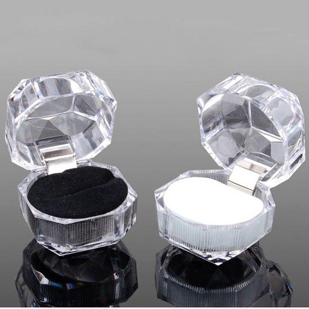 Nice Clear Crystal Beautiful Hot Organizer Display Case Jewelry Box Earrings Brooch Storage