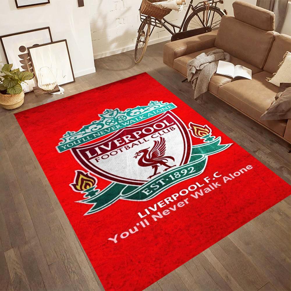 Liverpool Football Carpet Suitable For Game Room Playrooms Decorate Room Outdoor Antislip Rug Anime Office Decor Birthdaychristmas Gift