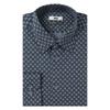 DakS Men S Geometric Pattern Contemporary Fit Long Sleeve Shirt dma1Shdl281n1
